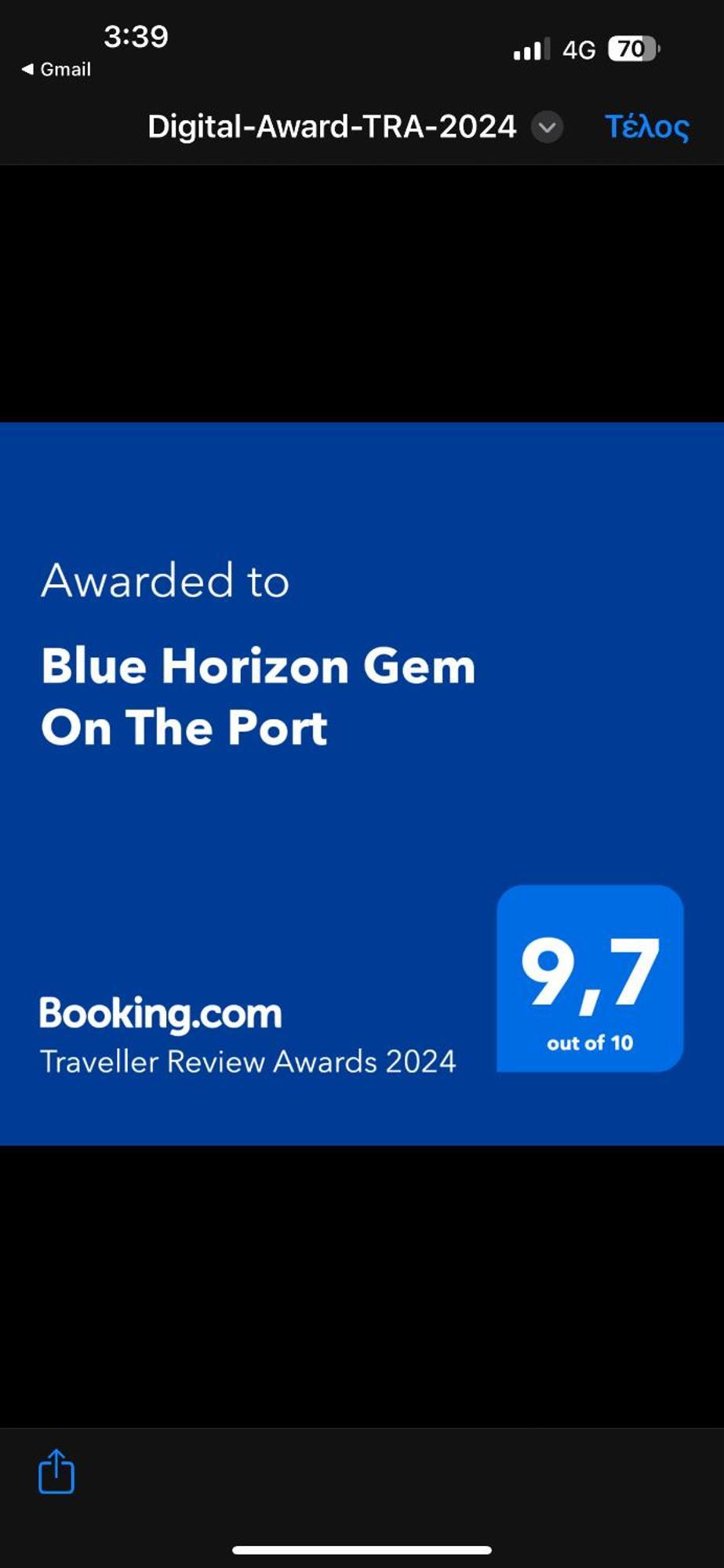 Blue Horizon Gem On The Port Appartement Rafína Buitenkant foto